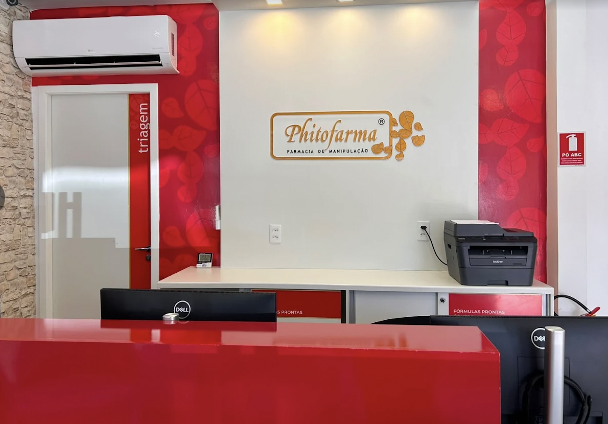 Recepção da Phitofarma - medicamentos personalizados em Brasília - DF